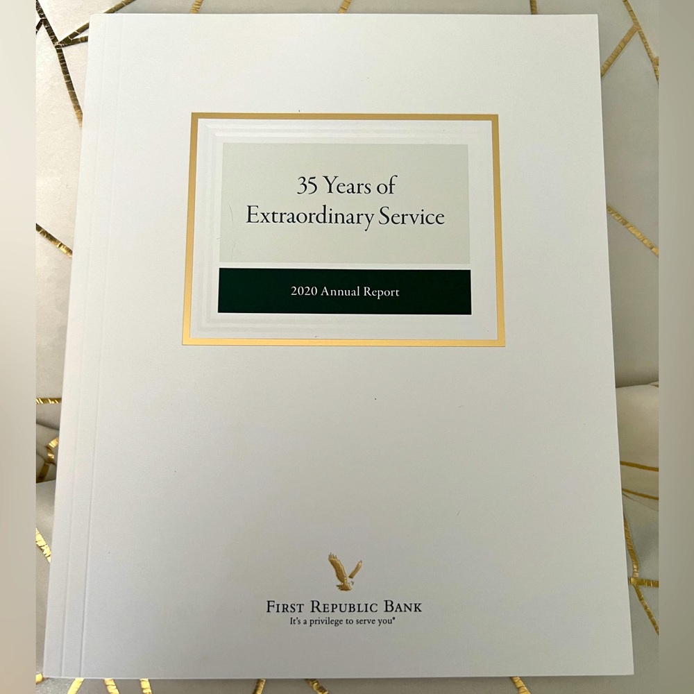 RARE First Republic Bank - 2020 Annual Report